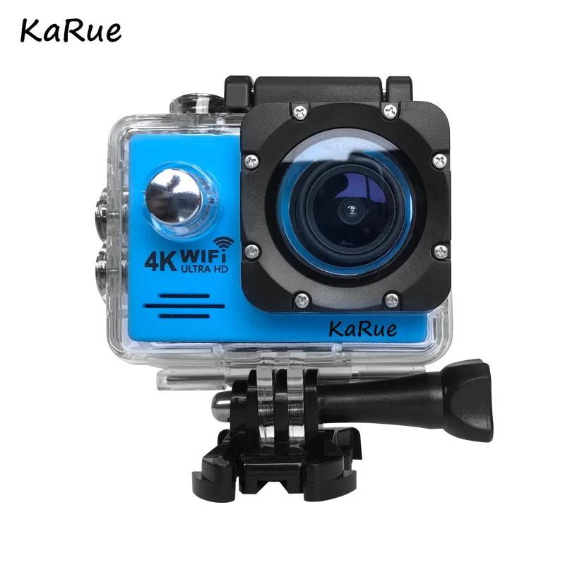 Экшн камера KaRue с поддержкой Wi Fi Ultra HD 4K водонепроницаемая 30 м ЖК дисплей 2 0 дюйма