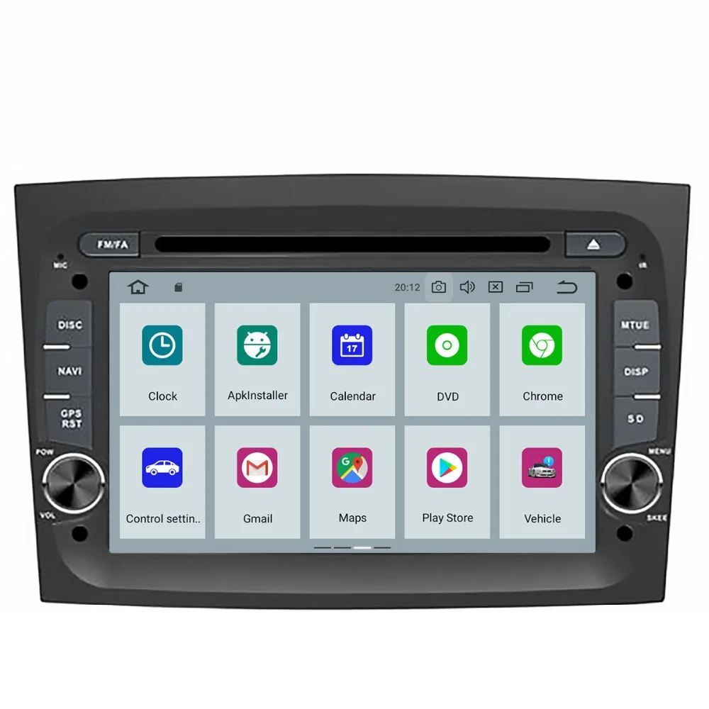 Perfect Android 9 Car DVD Player GPS Navigation Headunit for FIAT DOBLO 2016-2018 Auto Stereo Unit Vehicle Multimedia Pad radio tape 2