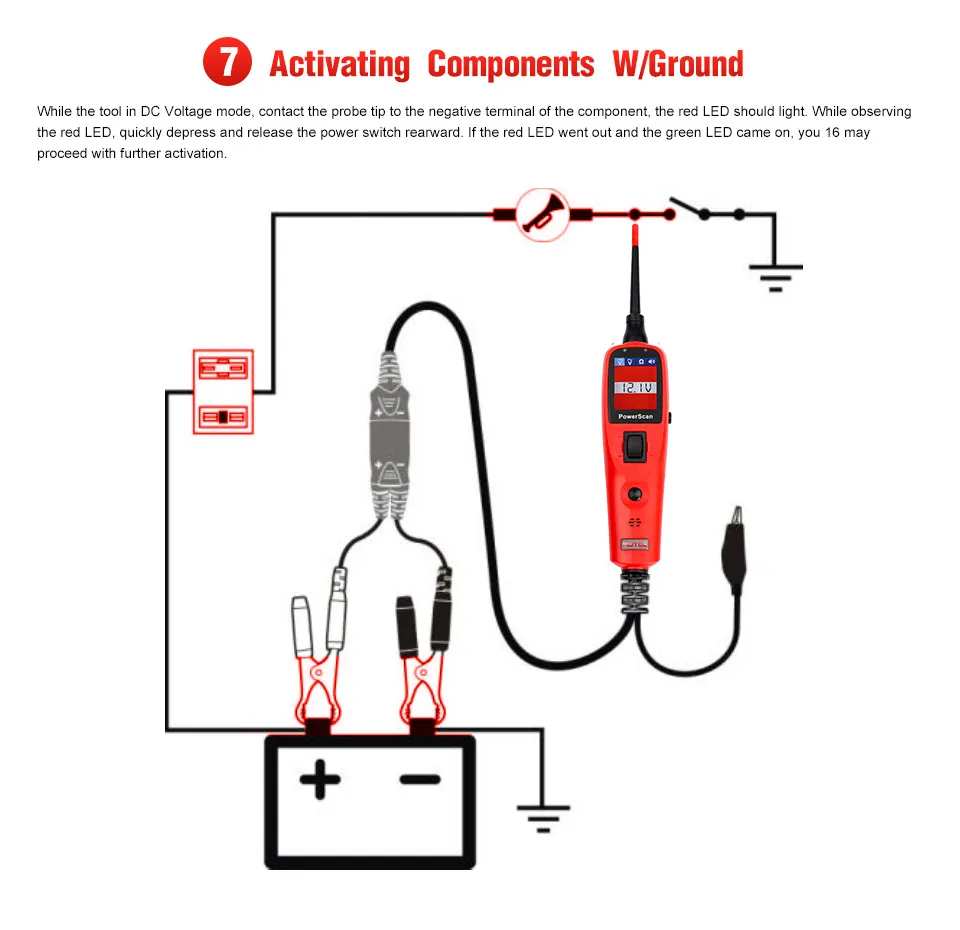 Autel PowerScan PS100 инструмент для диагностики электрической системы autel PS100 автомобильный OBD2 сканер автомобильный автоматический тестер батареи