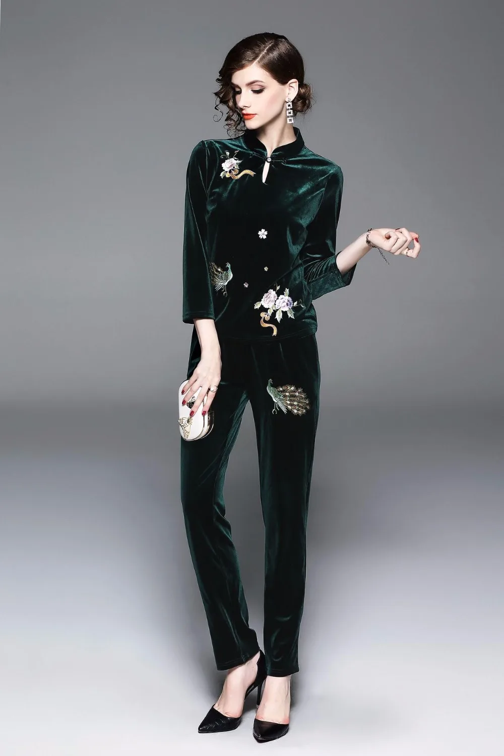 velvet tracksuit set