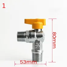 Соединение латунь уголь жидкость газовый шаровой кран сантехника треугольный клапан