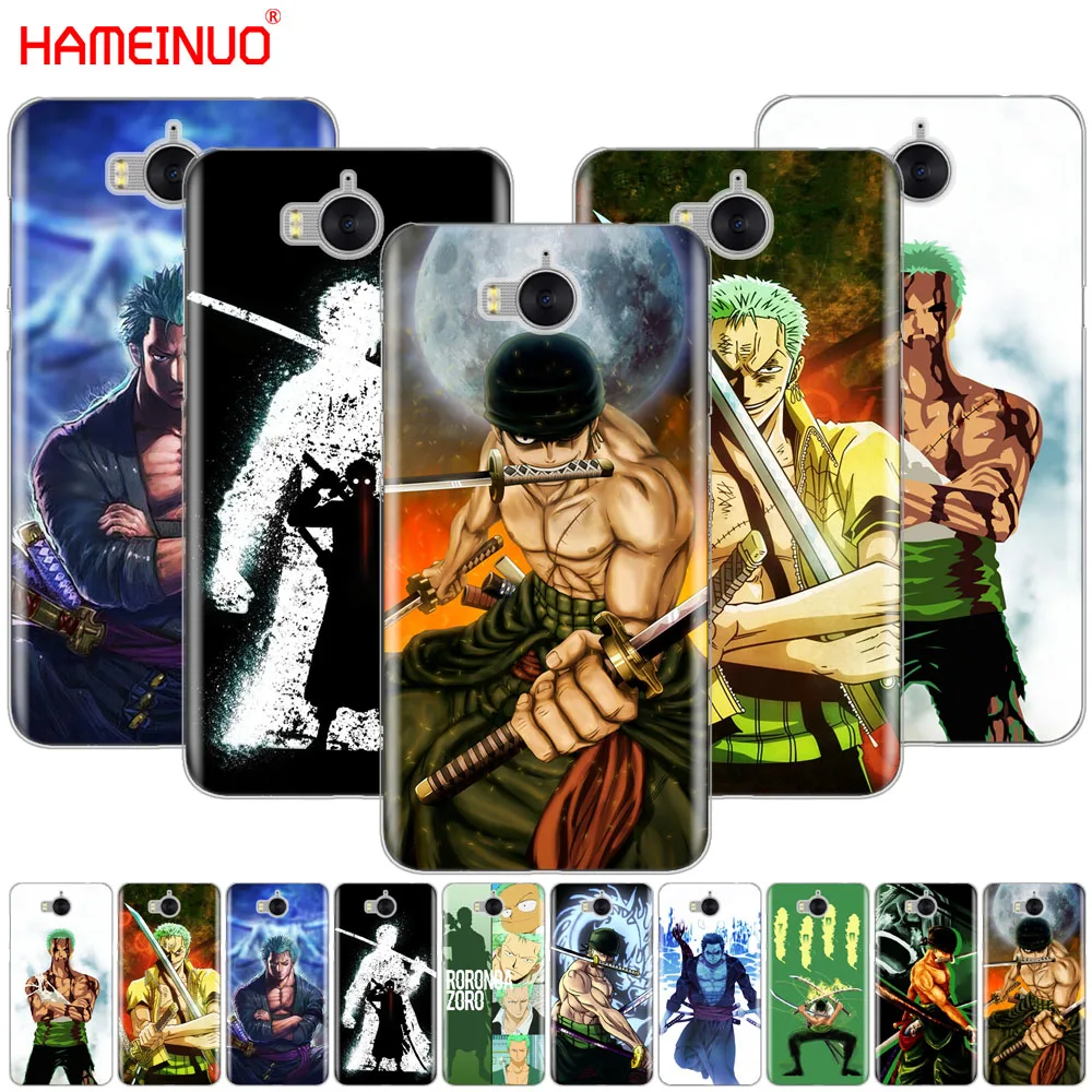 

HAMEINUO One Piece Roronoa Zoro Anime cell phone Cover Case for huawei honor 3C 4X 4C 5C 5X 6 7 Y3 Y6 Y5 2 II Y560 2017