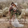 Mryarce Unique Bride Bohemian Wedding Dress Full lace Open Back Long Sleeves Boho Chic Modern Bridal Gowns 6