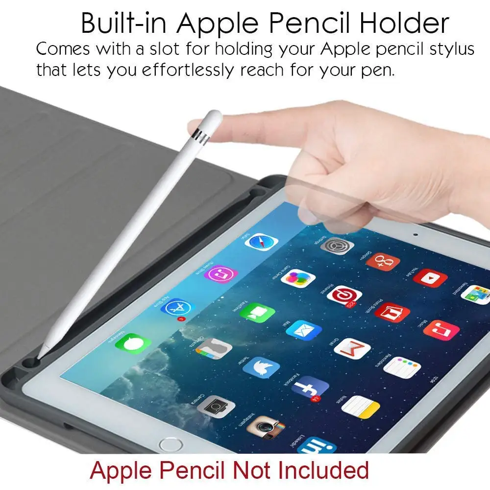 Для iPad Air 2 9 7 2018/2017 чехол с подсветкой клавиатуры для телефона 2018 5th 6th 1/2 Pro