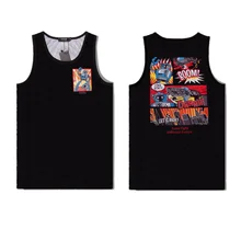 Новейшие Модные мужские топы на бретелях 3D Забавный жилет с принтом Мужская Летняя Повседневная дышащая сетчатая жилетка