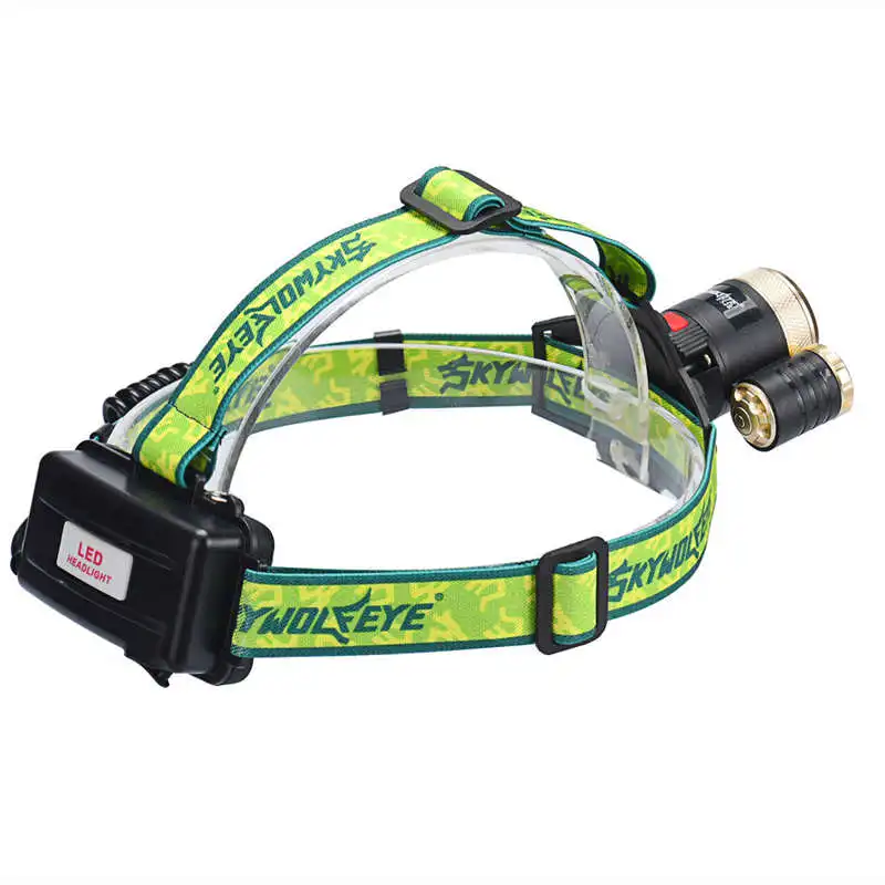 ZOOM 15000Lm Headlamp XM-L 3 x T6 LED Headlight 18650 Light Charger Battery flashlights headlamps lanterna led t6 #4S4 (4)
