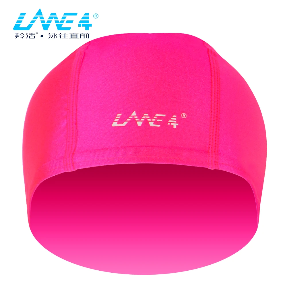 LANE4 Lightweight Swimming Caps for Women, Long Hair, Professional, Adults, Female, # AJ022