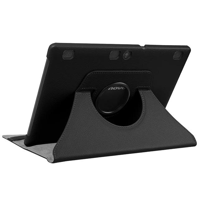 black 360 Вращающийся из искусственной кожи чехол для lenovo Tab 2 A10-70F/L A10-30 X30F/M Tab 3X70 X70F X70M Tab 10 TB-X103F X103F чехол+ Защитная пленка на экран+ подставка для ручек - Цвет: black