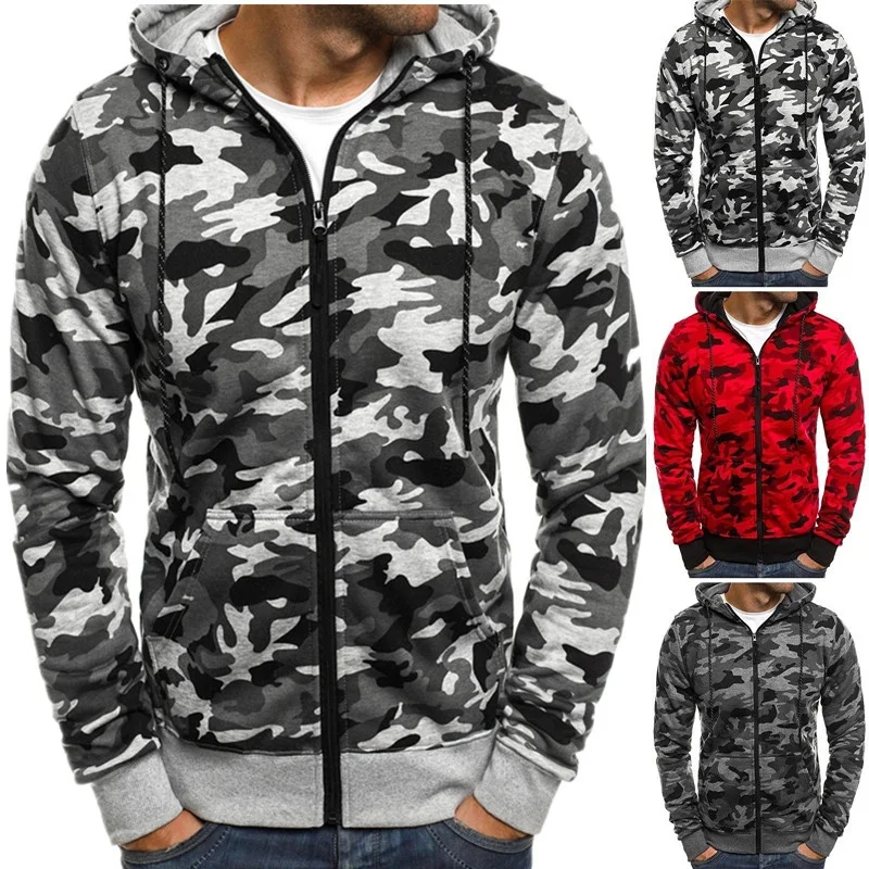2018 Mens Streetwear spring autumn classic camouflage hoody jacket casual mens zipper jackets coats hooded overcoat men clothes 2018 Mens Streetwear spring autumn classic camouflage hoody jacket casual mens zipper jackets coats hooded overcoat men clothes
