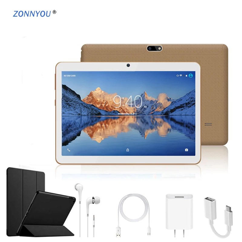 

10.1 inch Tablet Android 7.0 4G/3G Phone Call Quad Core 2GB RAM 32GB Dual SIM 5.0MP Built-in 3G Wi-Fi Bluetooth 4.0 Tablet PC