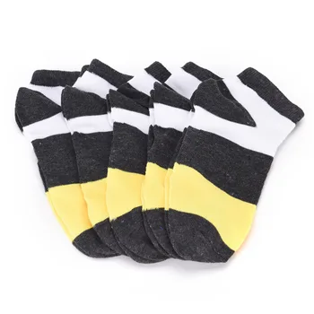 

Warm Stitching Color Antiskid Invisible Casual Socks Male Cotton Socks Short Socks