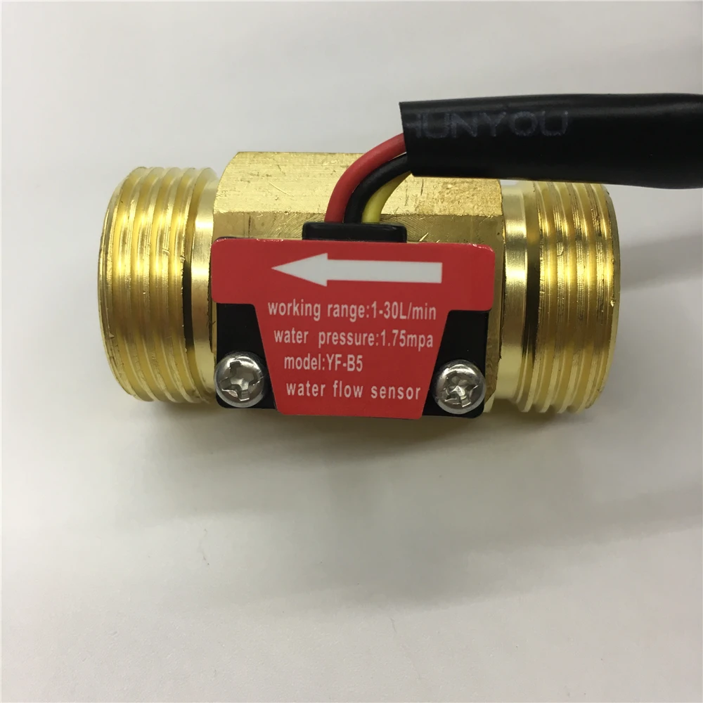 Латунный Датчик Холла воды YF B5 G3/4 "расходомер|flow rate|water flow meter sensorflow rate sensor |