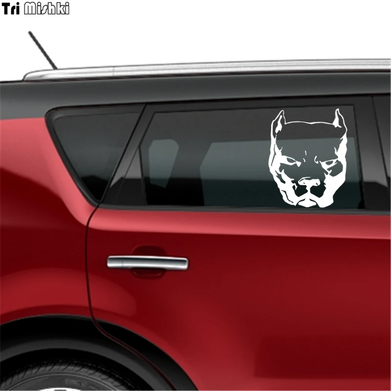 Tri Mishki HZX060 18.8*15см 50*40см опасная собака питбуль наклейки на авто виниловые мотоцикл