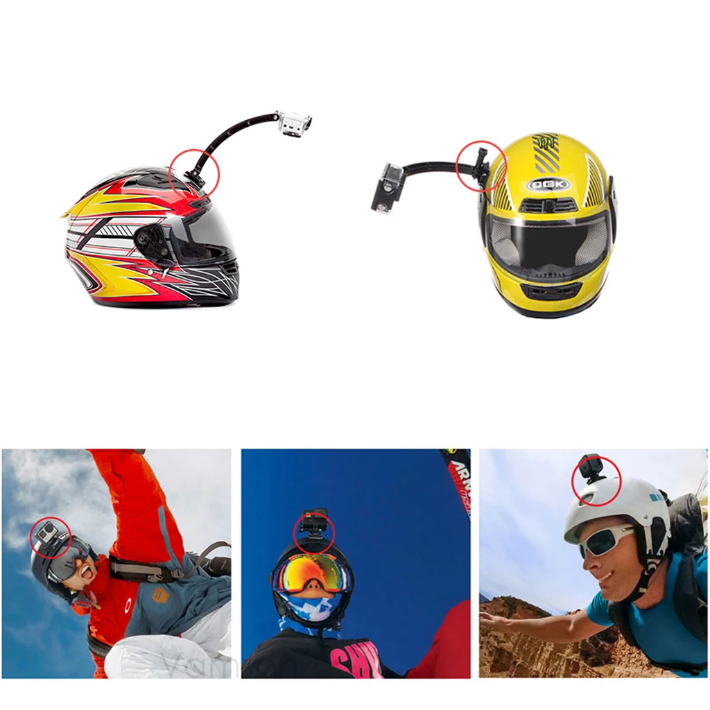 8Pairs Flat Adhesive Base Sticker Curved Mount Sticky Glue Firm Pad for SJCAM SJ4000 GoPro Hero More