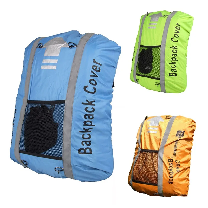 

Waterproof Backpack Rain Covers Bags Cover Rainproof Dustproof Covers Camping Climbing Pouch Outdoor Travel Reflective Bag