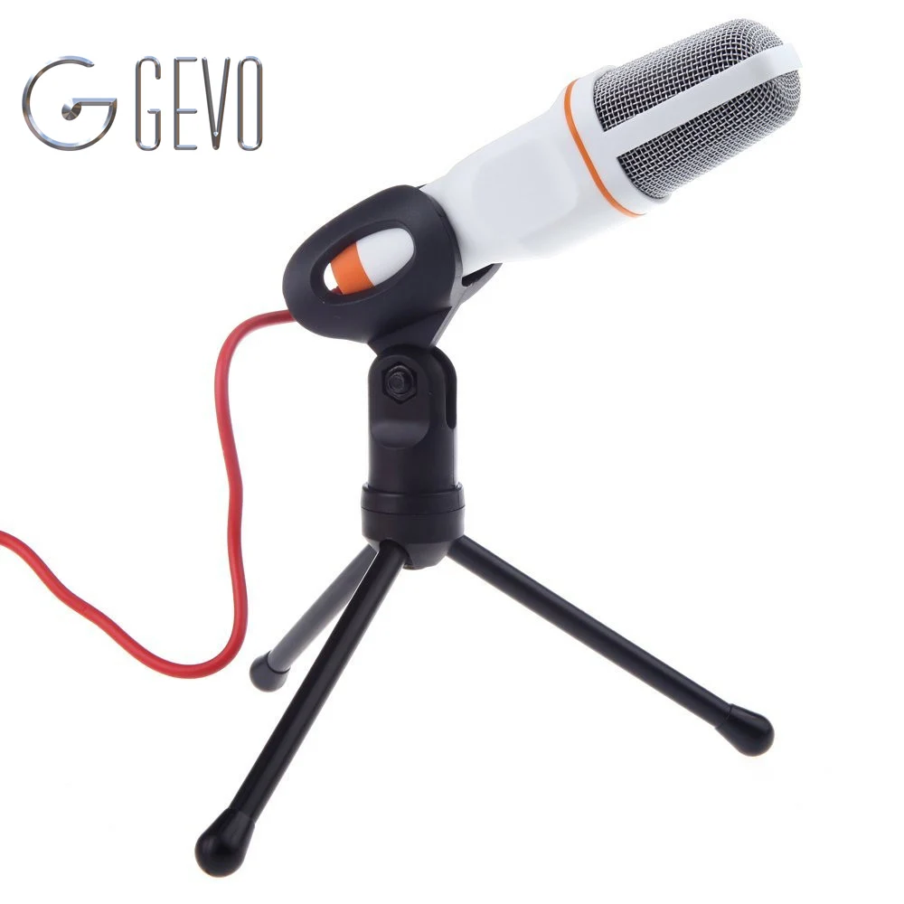 GEVO SF 666 микрофон для компьютера с подставкой конденсатор 3 5 мм проводной ручной