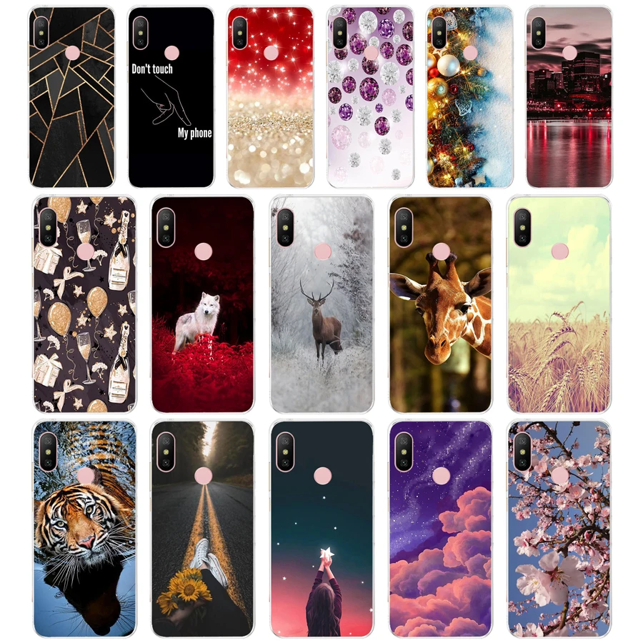 

4 Xiaomi Redmi Note 6 Pro case Cover tpu cute silicone Phone Back Cover For Xiomi Redmi Note 6 Pro 6 Cases Coque Bumper Funda