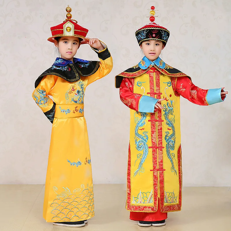 Детское танцевальное платье с рисунком королевы Цин династии|emperor costume|qing dynastyqing