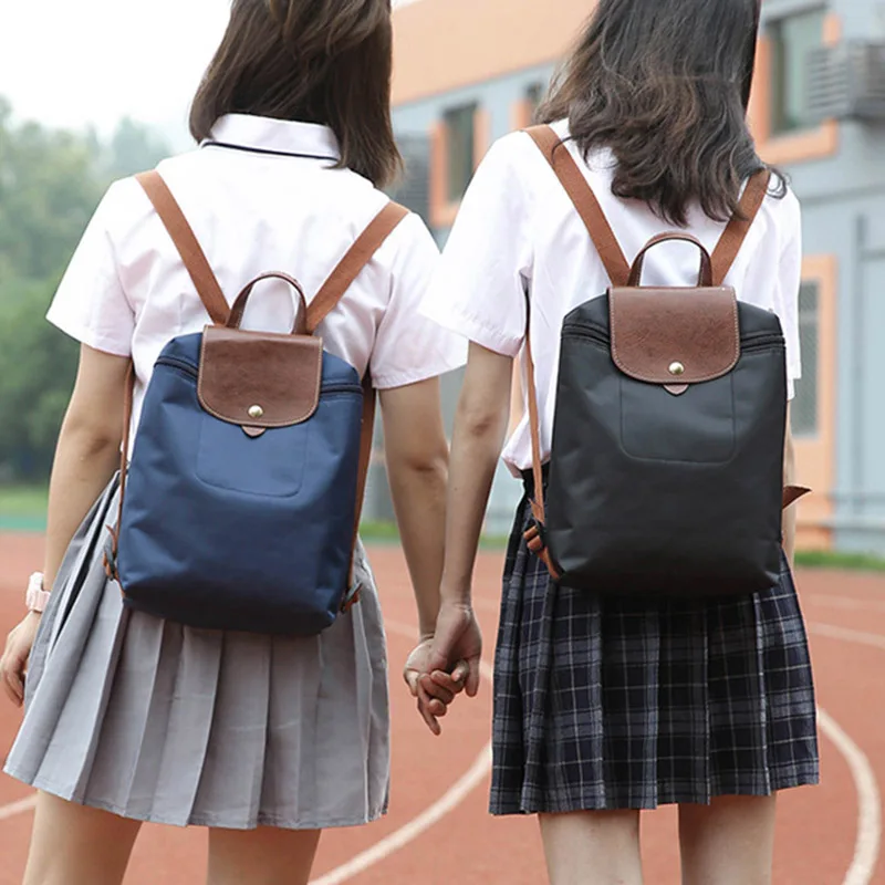 

2019 New Women Simple Casual Backpack Zipper Waterproof Wear-resistant Bag for Travelling LBY2019