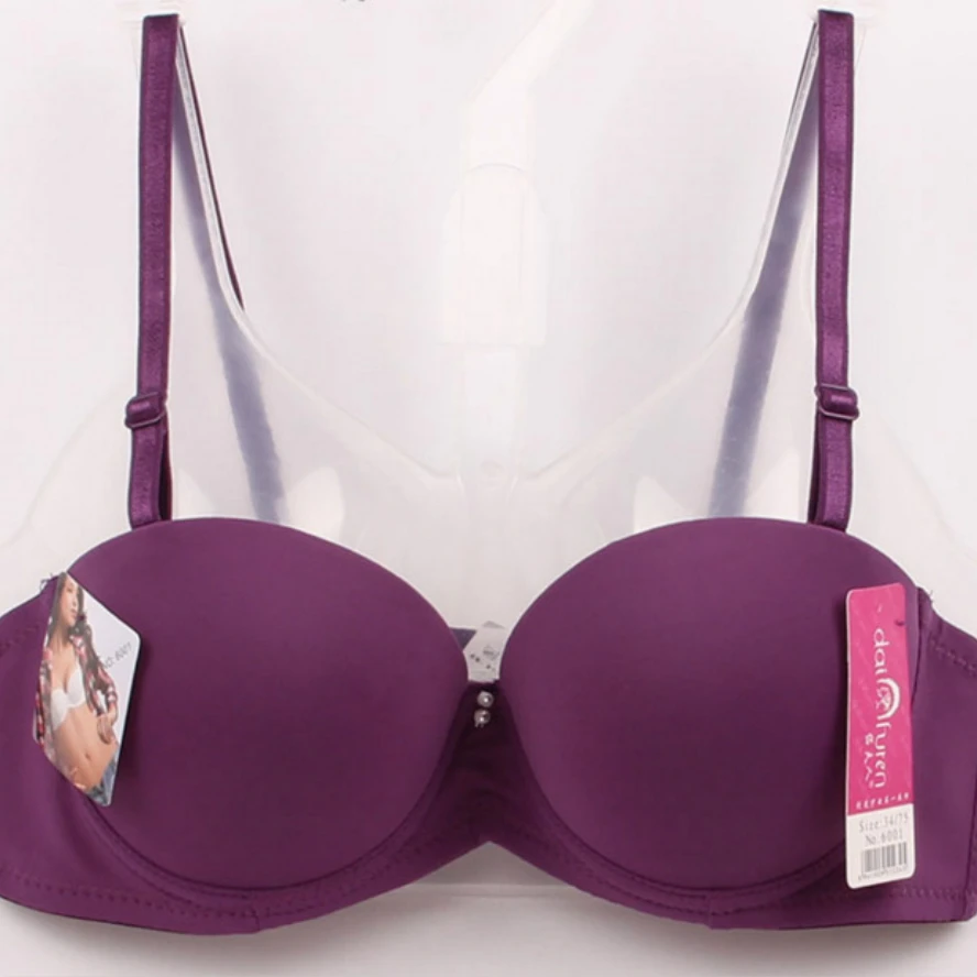 Women Bra Deep U Low Cut Push Up Bra Lingerie Backless Invisible Convertible Bra Backless Cloth Open Cup For Girl Women Gather