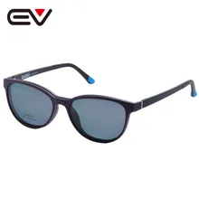 Модные очки с магнитным зажимом, солнцезащитные очки для близорукости, очки для вождения, поляризованные солнцезащитные очки с зажимом двойного назначения EV1404