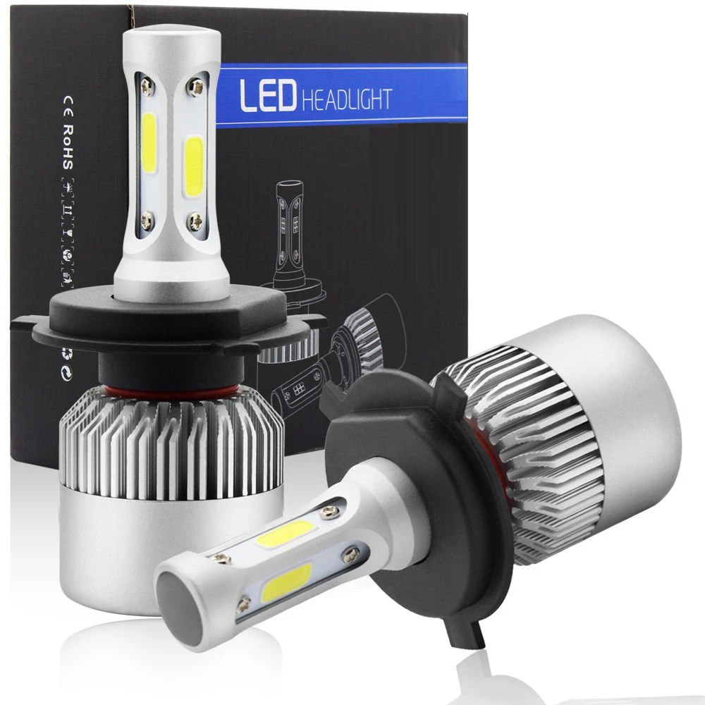 Flintzen H4 Hi/lo H7 H11 9006 LED Car Headlight 9005 HB3 HB4 H1 H13 High Power Super White 6000K car bulb Replace Original Lamp