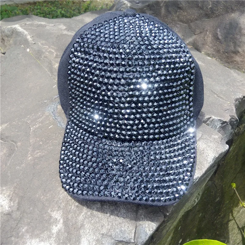 2015LGC061 women Black full brim diamond twill snapback Bling Adjstable