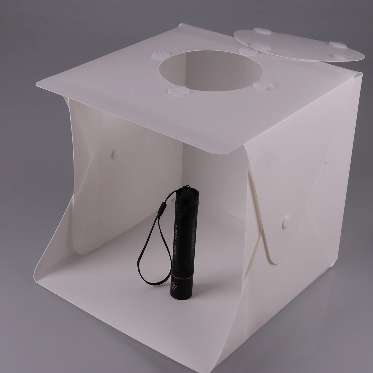6 фонов мини складная лампа коробка фотография Фотостудия коробка с двойной светодиодной полосы света для мелкие предметы фотографирования