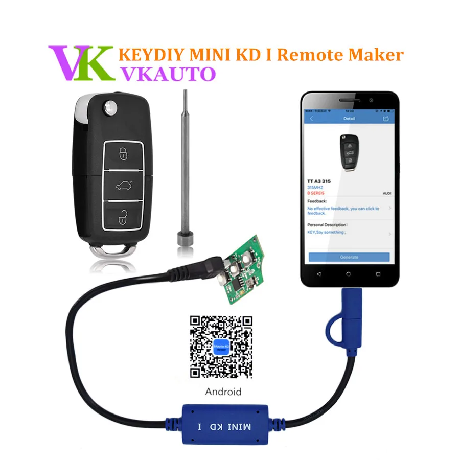  New Keydiy Mini KD Mobile Key Remote Maker Generator for Android and IOS System