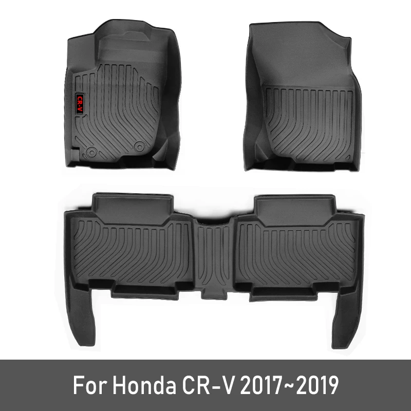 

2019 New TPE Custom Car Floor Mats For Honda crv Accessories CR-V CR V 2017 2018 2019 Foot Pads Automobile Car Carpet Styling