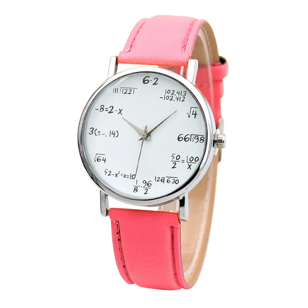 Горячая математические часы без чешуя ремень женские наручные часы Relogio Feminino Горячая Мода Q4
