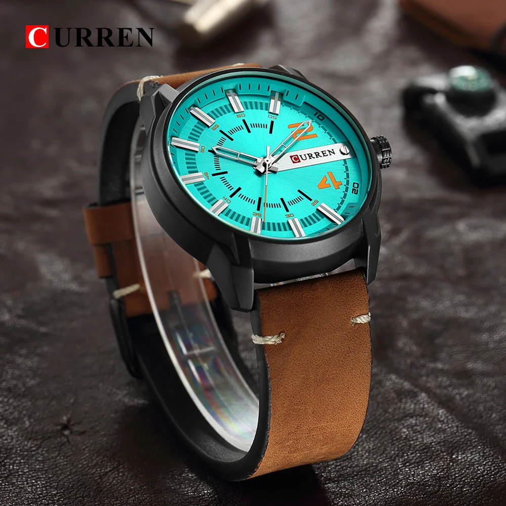  CURREN 8306 Watch Sports Men Watches Top Brand Luxury Famous Military Male Wristwatch Mens Clock Ma