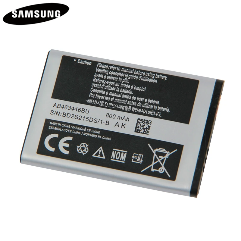 Батарея AB043446BE AB463446BU AB553446BU для samsung C3300K X208 X160 B309 GT-C3520 E1228 GT-E2530 E339 GT-E2330 C5212