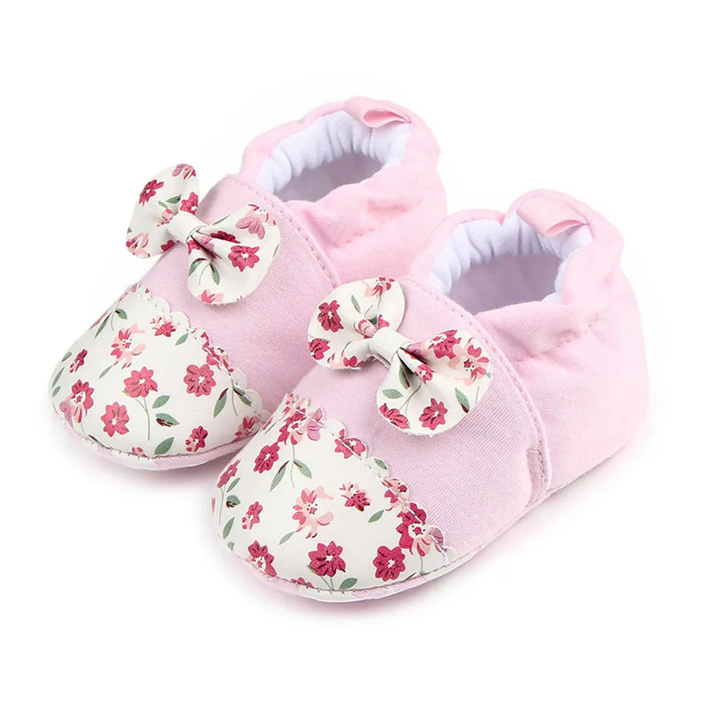 Милая обувь для новорожденных мальчиков и девочек; мягкая обувь для первых шагов; обувь для малышей с круглым носком на плоской подошве; мягкие тапочки; обувь для новорожденных