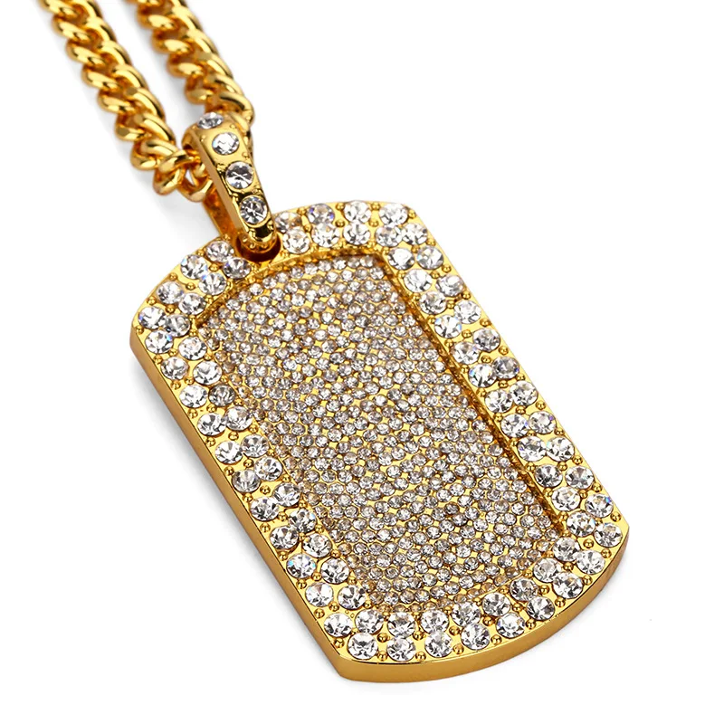 Fashion Personality Pendant Necklaces Mens Jewelry American Star Popular Wear Gold Hip Hop Dog