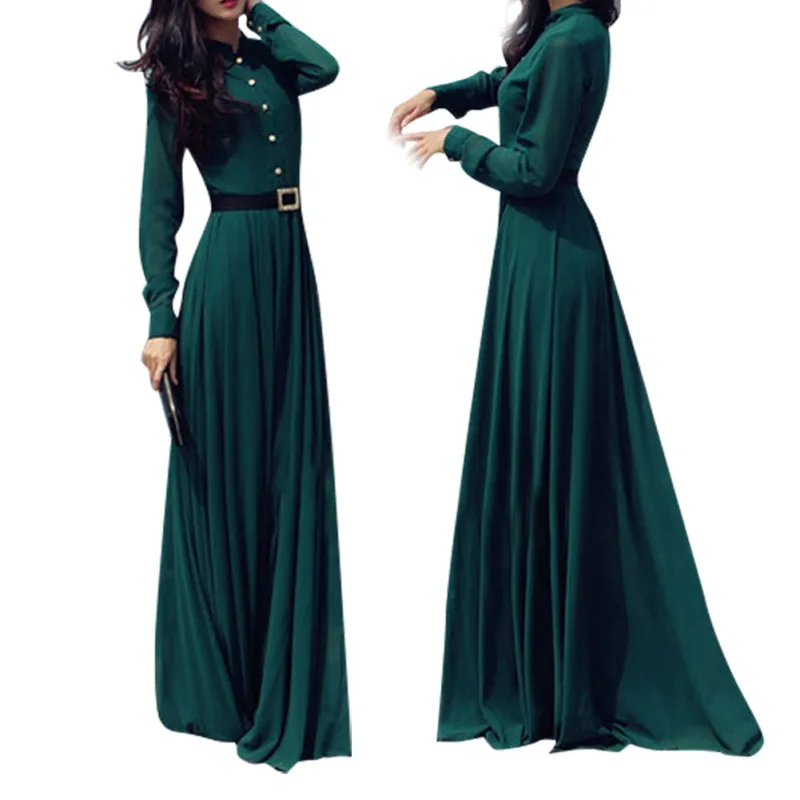 

Girl's Boho Long Maxi Summer Dress Party Beach Chiffon Dresses