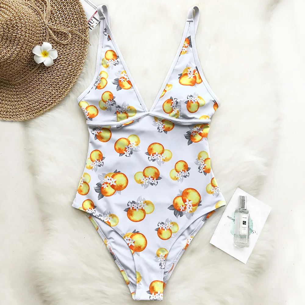 cupshe orange one piece