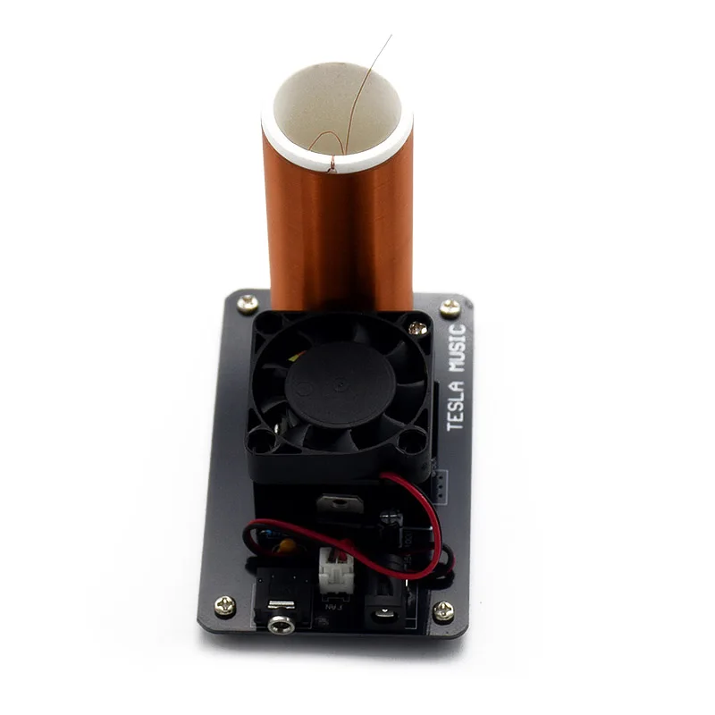 

DC 15V-24V Music Tesla Coil Plasma Loudspeaker w/ Power Adapter Wireless Transmission V8D5 US Plug Electrical Socket Accessories