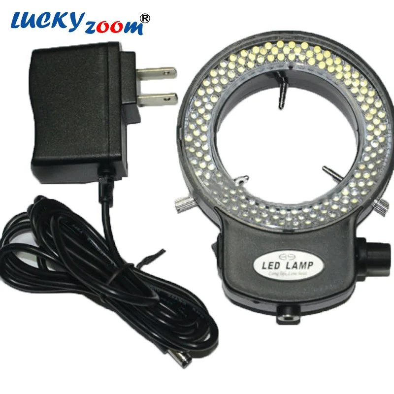 144 LED Ring Light For Microscope - 4 Zone Dimmable Light With Adapter, 64mm Mounting Size-778451