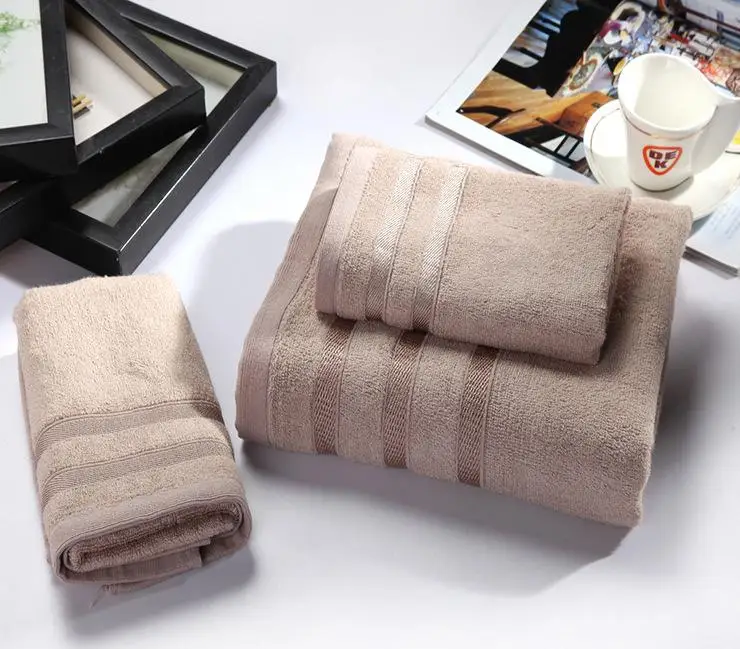 

3 pcs New 100% Bamboo Bath Beach Hand Brand Towels Set for Adults 1PC 70*140CM Bathroom 2PCS 34*76CM Face Towels
