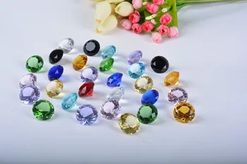 

wholesale price 8P crystals # TOP COOL Beautiful Wedding decoration prop crystal Synthetic diamonds statue- best Birthday gift