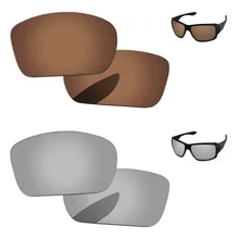 Хром серебро и медь коричневый 2 пары Поляризованные замена оптические стёкла для большой Тако солнцезащитные очки женщин рамки UVA и UVB