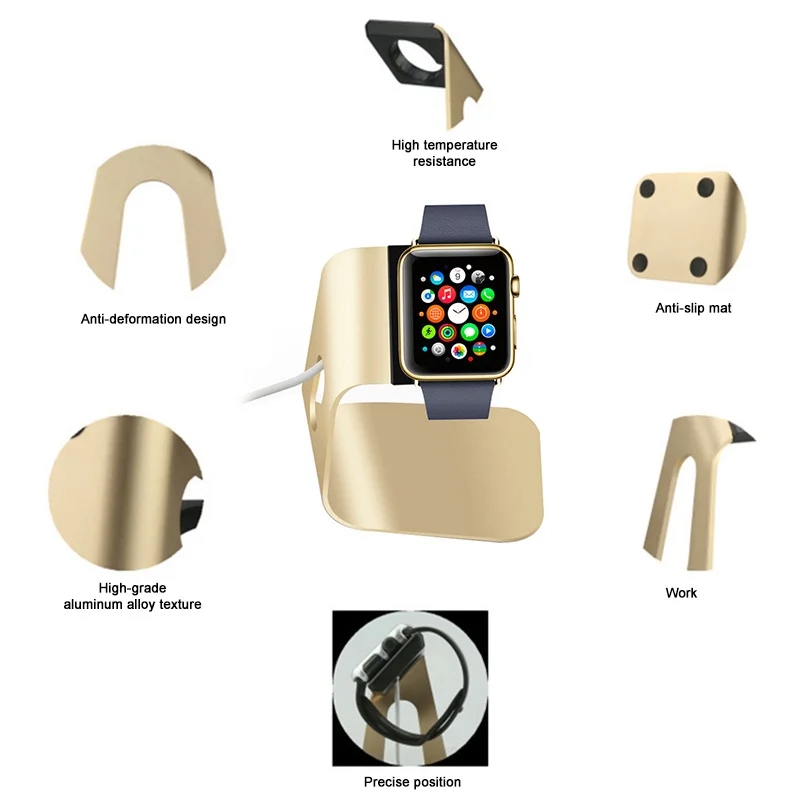 Подставка для смарт часов Универсальная док станция Apple Watch алюминиевый