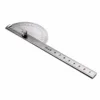 1pc Stainless Steel Protractor Finder Rotary Ruler 180 Degree 198x53x14mm For Woodworking Measuring Tool ► Photo 3/6