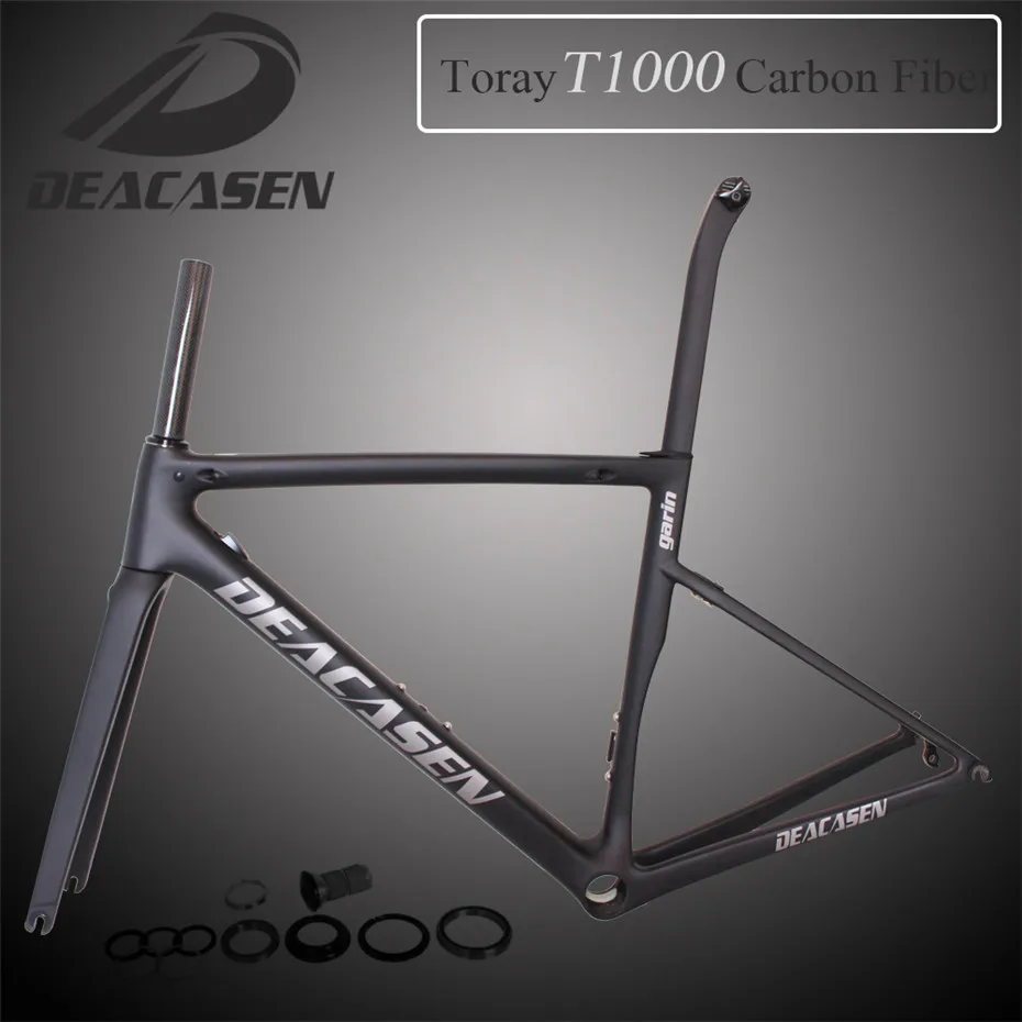 Flash Deal 2018 New Deacasen carbon road bike frame BB68/BB30/PF30 racing bicycle UD 700C road bike frame EMS free shipping 10