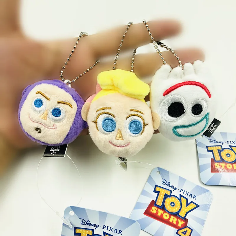 

Disney Toy Story 4 Pixar Forky key pendant Hanging ornament Plush Buzz Lightyear Woody Alien Action figure toy For Children Gift