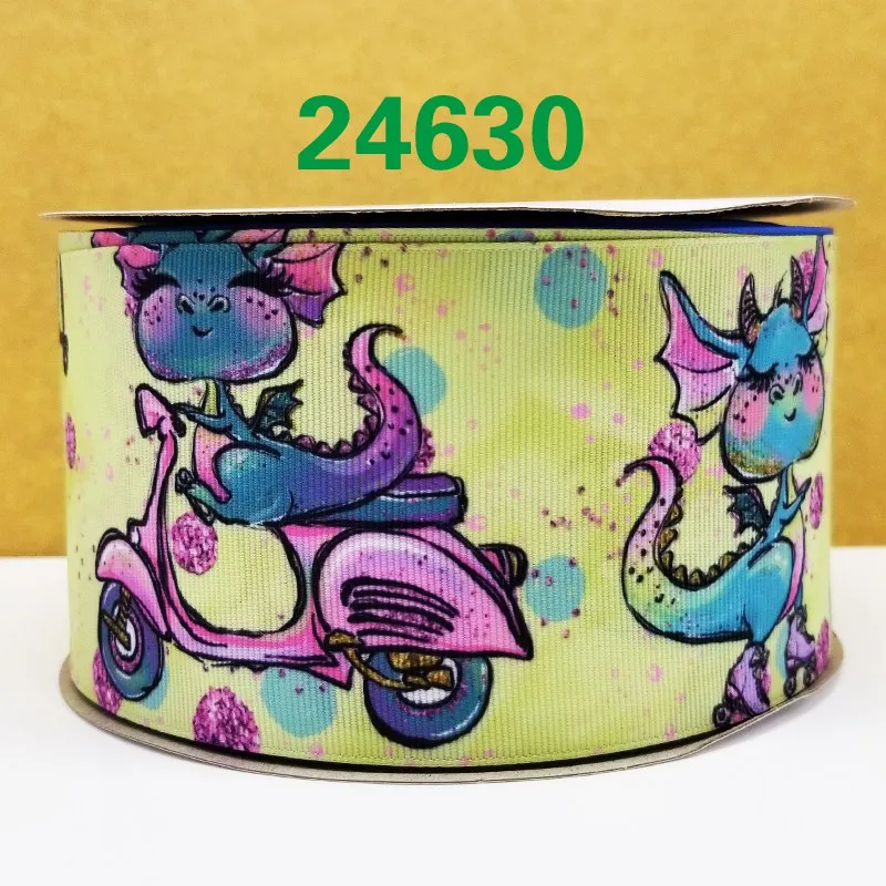 24630 50 ярдов мультфильм напечатанный grosgrain ленты 24645 - Цвет: 24630