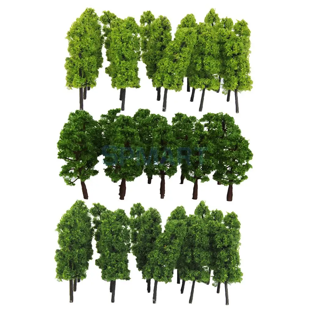 40x зеленое дерево макет модели 7 см 8 для 1/150 RR Diorama архитектурный пейзаж|Наборы