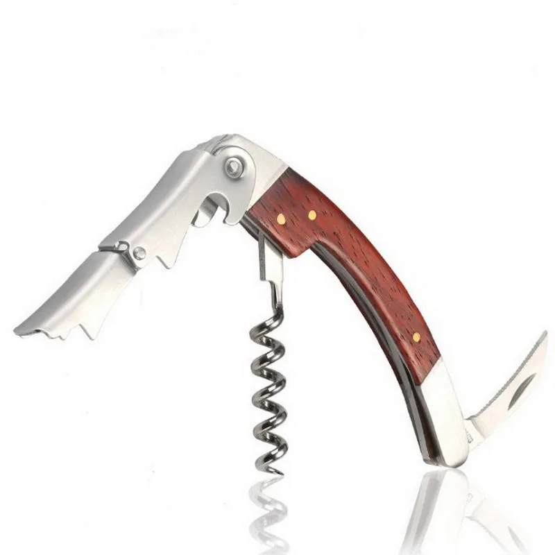 Wine Bottle Opener Portable Screw Corkscrew wine opener Wood Handle