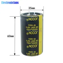 Алюминий электролитический конденсатор с алюминиевой крышкой, 63В 15000 мкФ 36X60 мм высокая частота низкая ESR 63V15000uF 36*60 мм сквозное отверстие конденсатор с алюминиевой крышкой